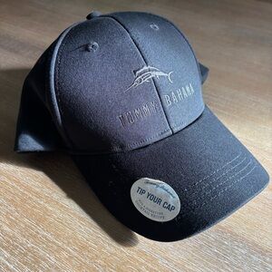 Tommy Bahama "Tip Your Cap" Baseball Hat Adjistable, Recipe Inside, Black NWOT
